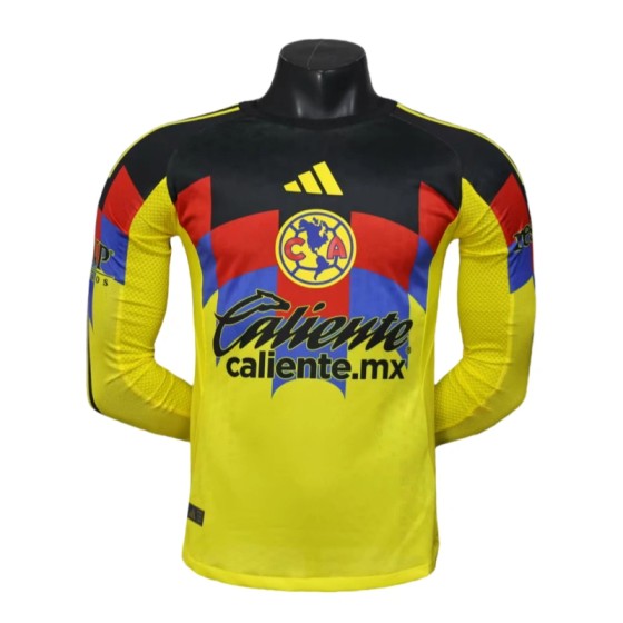 Club America Home Long sleeves Football jersey 2025-26 Player version